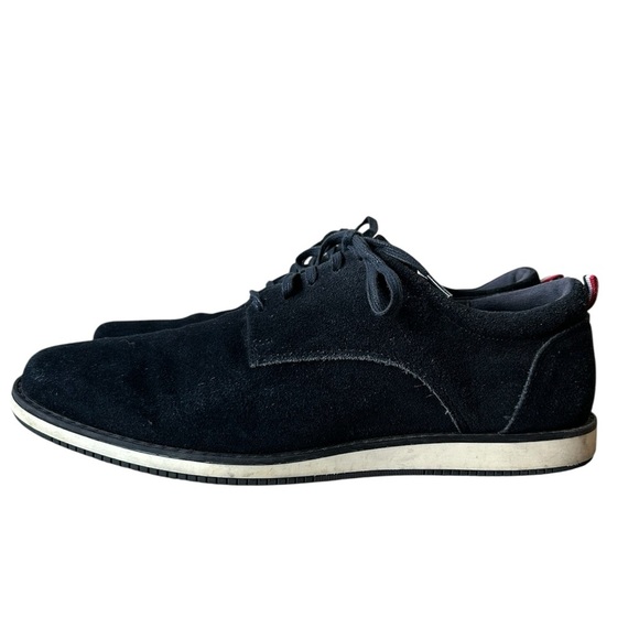 Zara men’s navy blue suede oxford shoe with comfy rubber sole size 41 - Picture 2 of 7